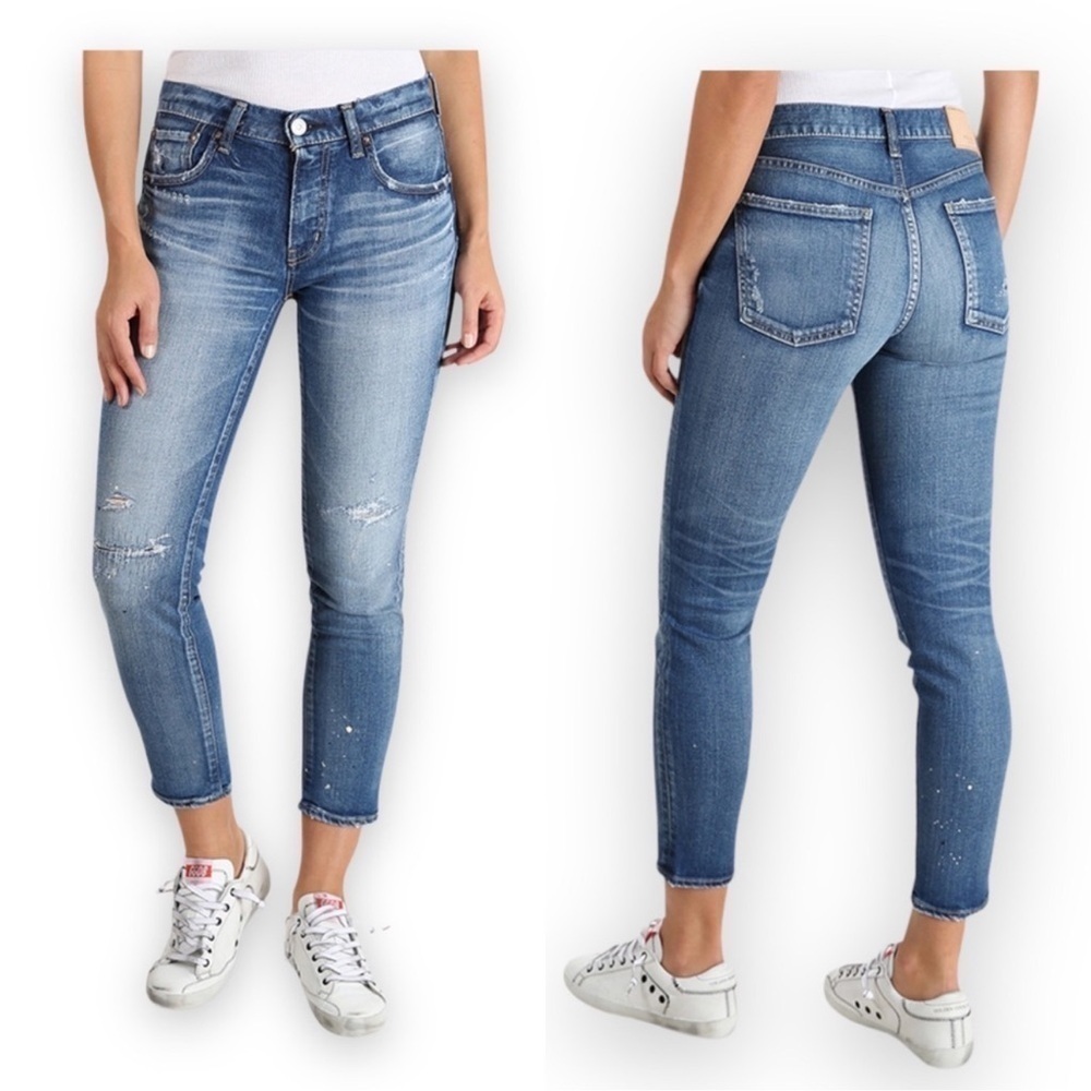Moussy Vintage MV Lancaster Stretch Skinny Jeans Blue Size 24 - Picture 4 of 12